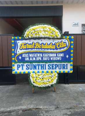 Papan Bunga Duka di Bukitmerapin