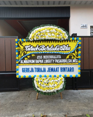 Papan Bunga Duka di Bukitmerapin